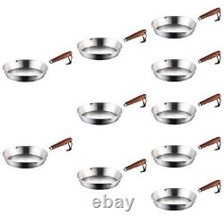 10 Count Frying Pan Cast Iron Skillet Pans Grill Egg Stainless Steel