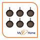 5 Round Cast Iron Frying Pan / Skillet With Handle (6 Skillets) By Myxohome