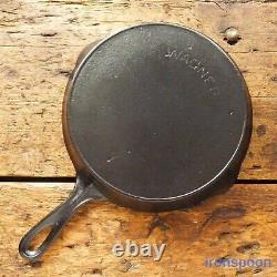 Antique WAGNER WARE Cast Iron SKILLET Frying Pan # 7 ARC LOGO Ironspoon