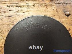 Antique WAGNER WARE Cast Iron SKILLET Frying Pan # 7 ARC LOGO Ironspoon