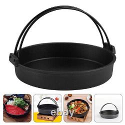 Cast Iron Roasting Pan Camping Cooking Stove Skillet Household