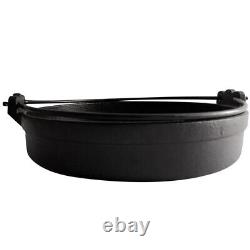 Cast Iron Skillet Kitchen Cookware Dry Pot Cooking Pan with Lid