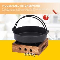 Ebelskiver Pan Outdoor Cooking Stove Cast Iron Skillet Hot Pot
