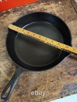 Fully Restored GRISWOLD Cast Iron SKILLET Frying Pan #8 Large Logo 10 Flat
