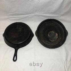 Griswold Best Made Cast Iron Size 10 Skillet & Cover Lid