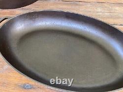 Griswold Cast Iron #15 Oval Fish Pan Skillet