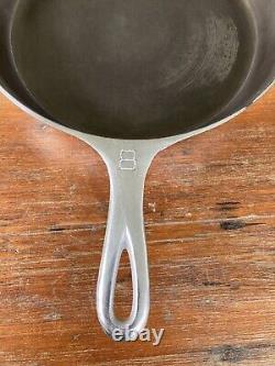 Griswold Cast Iron #8 Milled Bottom Skillet in Chrome Finish