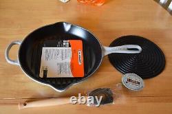 Le Creuset 3pc 26cm Skillet Grill, Silicone Trivet & Basting Brush New & Boxed