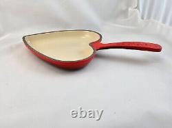 Le Creuset Cast Iron 16cm Heart Skillet in Cerise BRAND NEW IN BOX