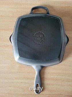 Le Creuset Cast Iron Grey Square 26cm Frying Griddle Skillet Pan