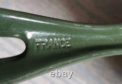 Le Creuset Large 30cm Deep Cast Iron Frying Pan / Skillet Pan Green NonStick