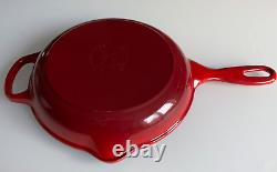 Le Creuset Signature Enamelled Cast Iron Skillet Frying Pan Cerise Red 23 cm