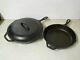 Lodge Cast Iron Skillets 12 10sk With Lid & 10 8sk Double Handle & Double Pour