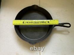 Pre Griswold Erie #8 Cast Iron Skillet with Anchor Maker's Mark Great Condition