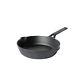 Pre-seasoned Cast Iron Frying Pan / Skillet Cookware 22 Cm (black)