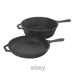 Skillet/Griddle, With Lid, Seasoned Cast Iron, 10-1/4-In. LCC3