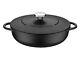 Tramontina 20905/028 Trento Cast Iron Skillet With Lid Pan Dish Oven Pot 28cm 4l