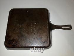 VTG Wagner Ware Cast Iron Sidney Bacon and Egg Breakfast Skillet 1101 Square