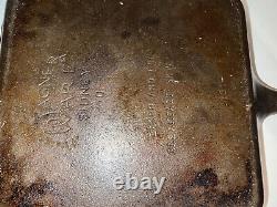 VTG Wagner Ware Cast Iron Sidney Bacon and Egg Breakfast Skillet 1101 Square