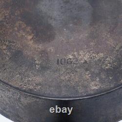 Vintage ATQ Wagner Sidney O Large 13.5 Cast Iron Skillet 1062 A #12 w Heat Ring