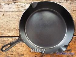 Vintage GRISWOLD Cast Iron SKILLET Frying Pan # 10 SMALL BLOCK LOGO Ironspoon