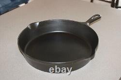 Vintage WAPAK No. 10 Cast Iron Skillet GHOSTED ERIE w Heat Ring Sits Flat