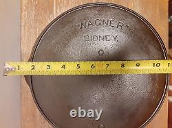 Vintage Wagner Ware SIDNEY -O- Cast Iron Skillet #9 A Heat Ring